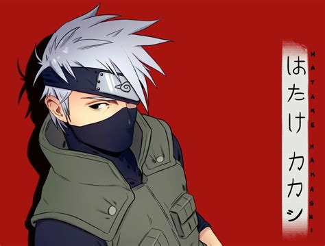 Download Naruto Kakashi Red Background Wallpaper