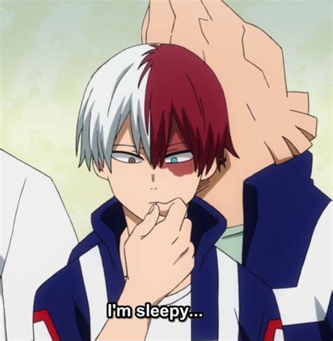 I personally like naruto, demon slayer, black clover, sailor moon, mha, but it doesnt have to be related to those, just anime in general (: Hello,,,be blessed by sleepy todoroki | My hero academia shouto, My hero academia memes, My hero
