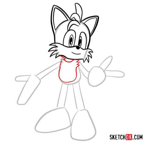 How To Draw Tails Sonic The Hedgehog Sketchok Easy Drawing Guides