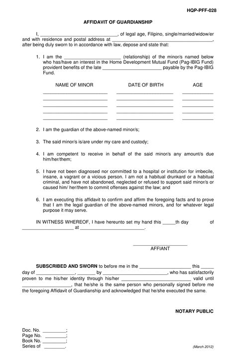 50 Best Ideas For Coloring Free Guardianship Forms For Minors