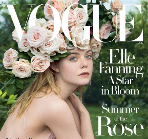 Grace Coddington Styles Elle Fanning For Vogue Cover Fashion Agenda Phaidon