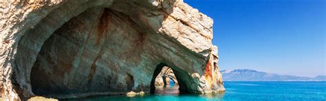 Unrealistic Sea Caves On Zakynthos Greece Beach Wallpapers