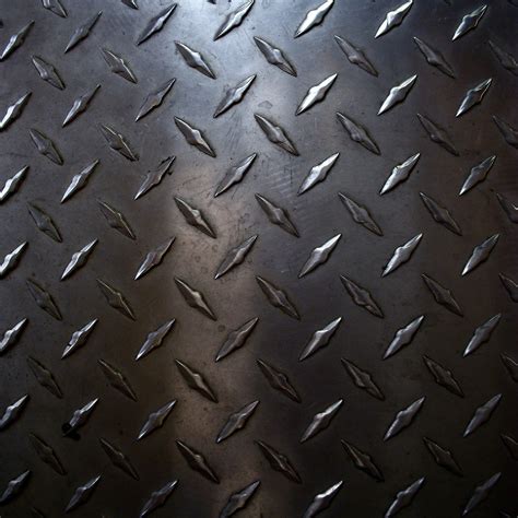 Rough Diamond Plate Metal Worn Plate Metal On The Floor Of Flickr