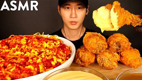 Asmr Jollibee Cheesy Fried Chicken Spaghetti Mukbang No Talking Eating Sounds Zach Choi