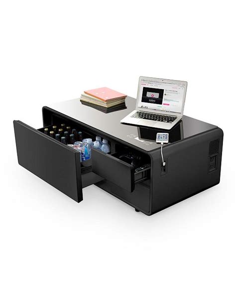 It could be the greatest living room innovation since the remote control. Furniture Sobro Smart Storage Coffee Table with ...