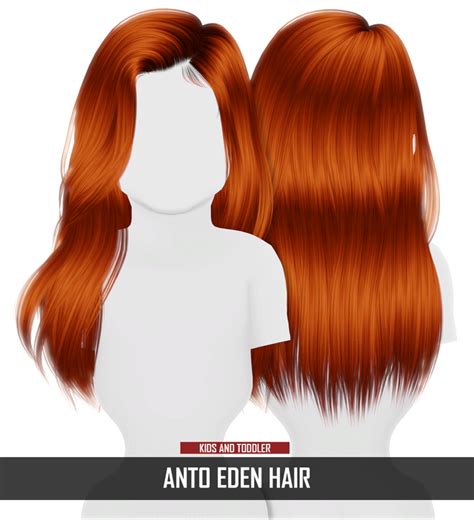 Sims 4 Cc Finds — Redheadsims Cc Anto Eden Hair Kids And