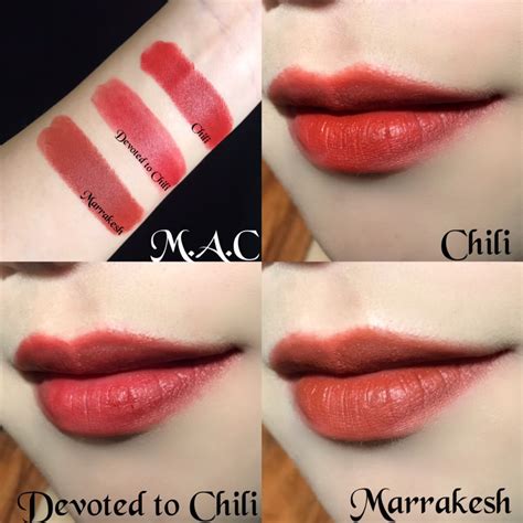 Mac powder kiss lipstick 316 devoted to chili $30.05 ( $1.25 / 1 fl oz) in stock. M.A.C 唇膏試色 Chili/Devoted to chili/Marrakesh - Dcard 美妝板