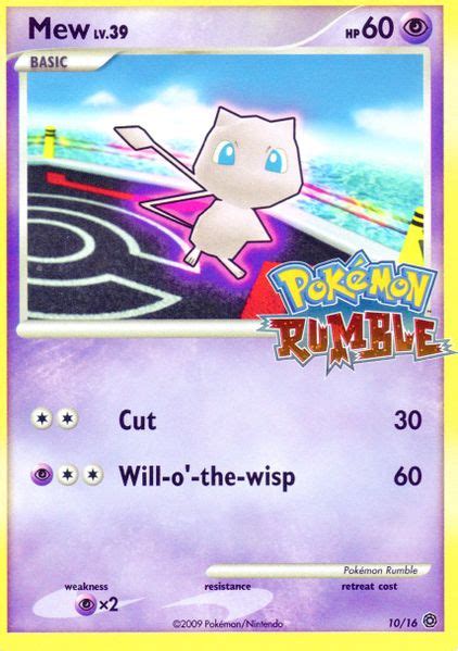 Mew Pokémon Rumble Tcg Wikidex La Enciclopedia Pokémon