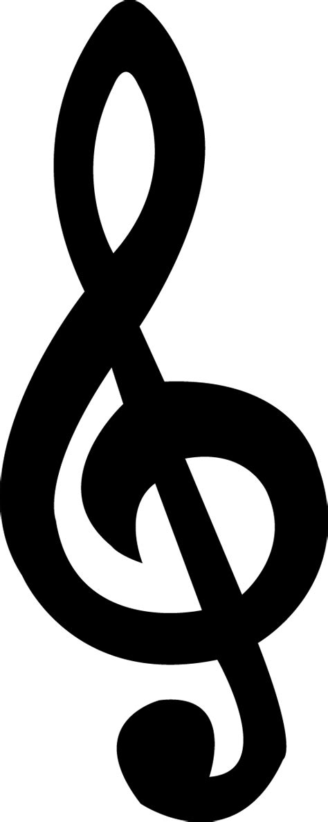 Treble Clef Template Clipart Best