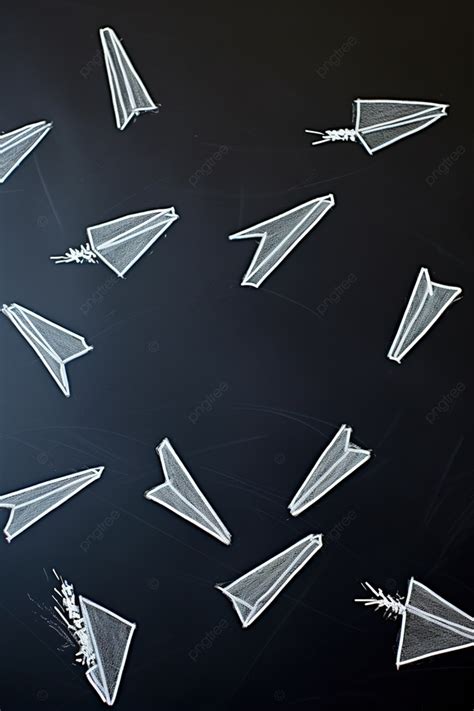 Paper Airplane Chalkboard Background Wallpaper Image For Free Download