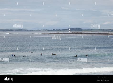 Strandhill Sligo Ireland 8th July 2018 Surfers Enjoying The Great Weather And Atlantic