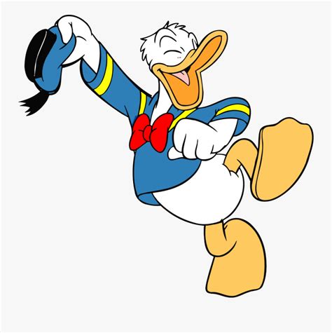 Donald Duck Happy โด นั ล ดั๊ ก Free Transparent Clipart Clipartkey