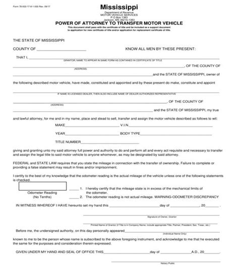 Free 8 Vehicle Power Of Attorney Forms In Pdf Ms Word