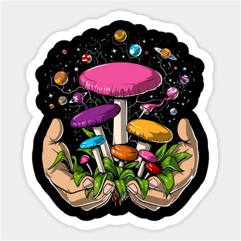 Psychedelic Magic Mushrooms Trip Magic Mushrooms Sticker Teepublic