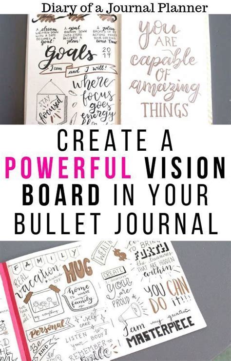 Bullet Journal Vision Journal Create A Journal Vision Board For 2021