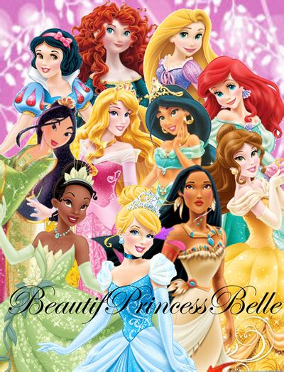 Disney Princesses The 11 Disney Princesses By Beautifprincessbelle On