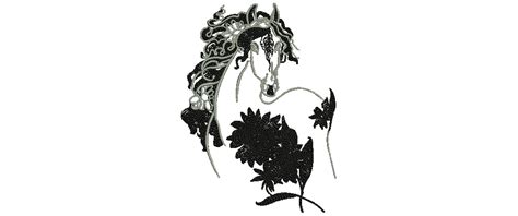 Black Horse | Free Embroidery Design | Falcon Embroidery | Embroidery designs, Black horse ...