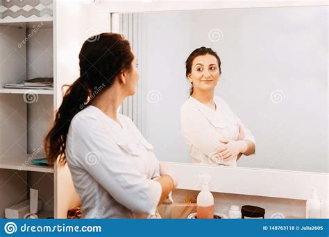 Woman Beautician Doctor At Work In Spa Center Portrait Of A Young