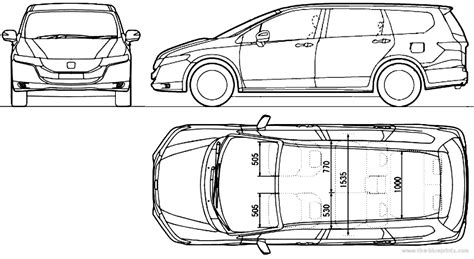 Honda Odyssey 2013 Honda Drawings Dimensions Pictures Of The