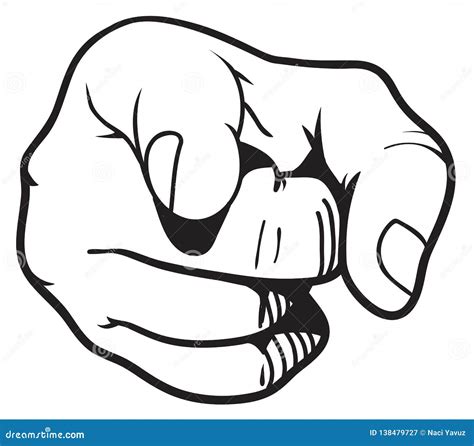 pointing hand vector