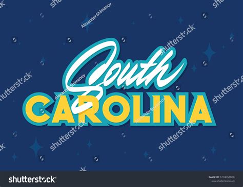 South Carolina Vector Logo Stock Vector Royalty Free 1274654056
