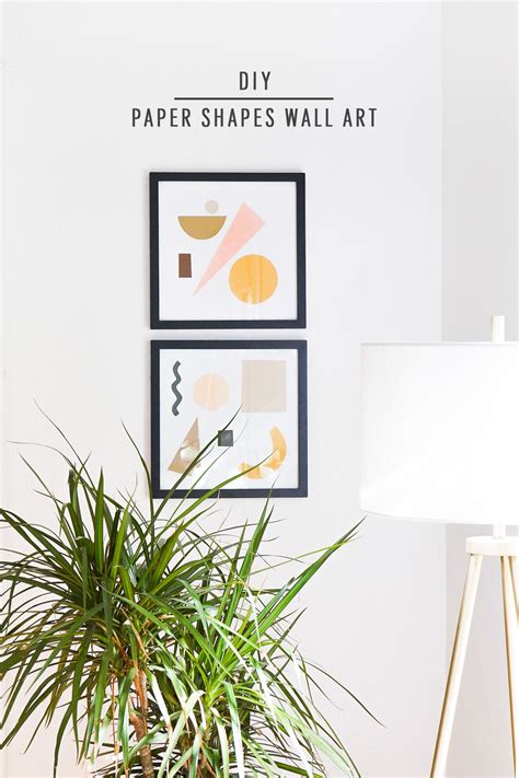 This Diy Paper Shapes Wall Art Is The Perfect Modern Piece For That