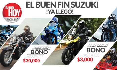 El Buen Fin 2018 Suzuki Bonos En Motos De Hasta 30000 Pesos