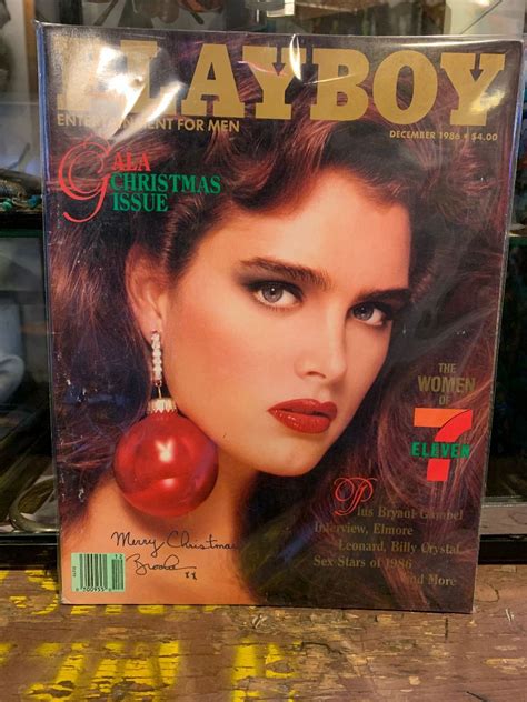 Playboy Magazine Dec 1986 Brooke Shields Women Of 7 Eleven