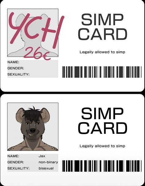 Simp Card Ych 23 Slots Open By Flowerhead Fur Affinity Dot Net