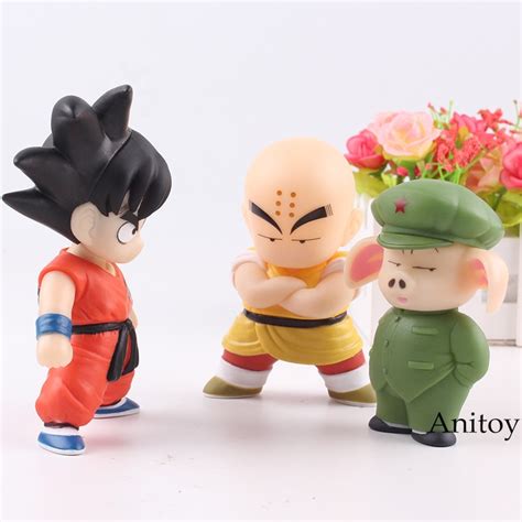 Buy Figurine Dragon Ball Krillin Son Goku Oolong Doll Pvc Cartoon Anime Figure