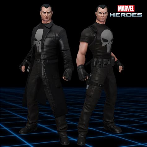 Marvel Heroes The Punisher Modern Trenchcoat By Caxuchiha On