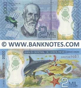Costa Rica 5000 Colones 2018 Costarican Currency Banknotes Central