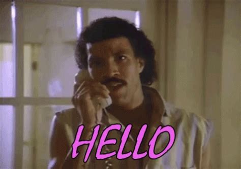 I sometimes see you pass outside my door. Lionel Richie Hello Ballad GIF - LionelRichie HelloBallad ...