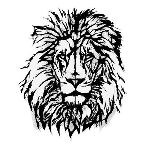 Lion Head Graphic Stock Vector Illustration Of Beasts 45469491