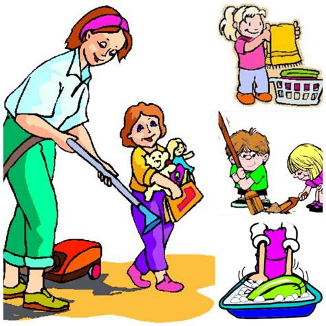 Image Of Chore Chart Clipart Chores Clipart Helping Kids