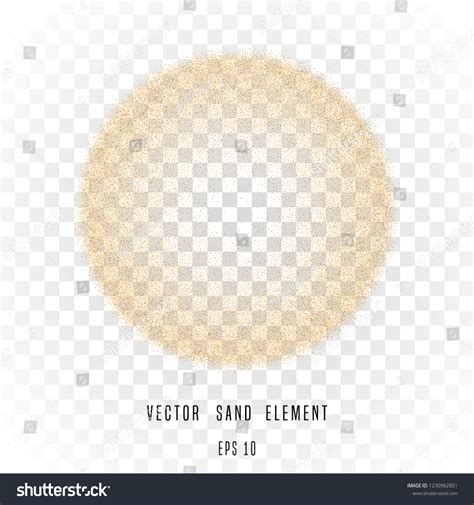 Vector Sand Circle Isolated On Transparent Stock Vector (Royalty Free
