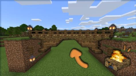 Minecrafthow To Make A Bridge Using Campfirerealistic Look Youtube