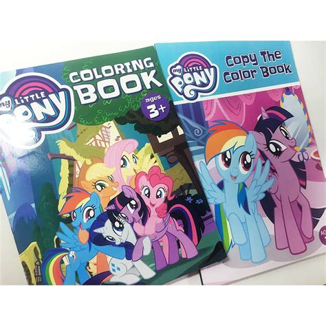 My little pony 224 page coloring & activity book $5.95. Two My little pony coloring book for kids MLP | Shopee ...