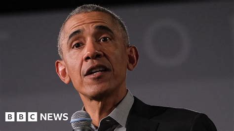 Obama Urges Americans To Reject Leaders Who Stoke Hatred Bbc News