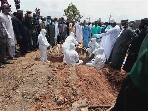 The head of igp intelligence response team, abba. Remains of Abba kyari buried at Gudu Cemetary ...