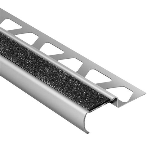 Quality floor mats, stair treads and runners from koffler sales Schluter Trep-G-S Brushed Stainless Steel/Black 7/16 in. x ...