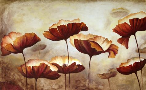 Modern Oil Paintings Of Flowers Flower Oil Paintings Allthingdesirable