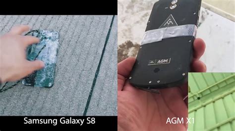 agm x1 vs samsung galaxy s8 drop test from 1000 feet test with drone youtube