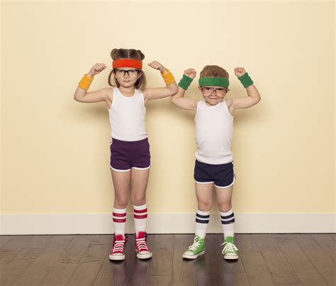 Workout Buddies Flexing Muscles