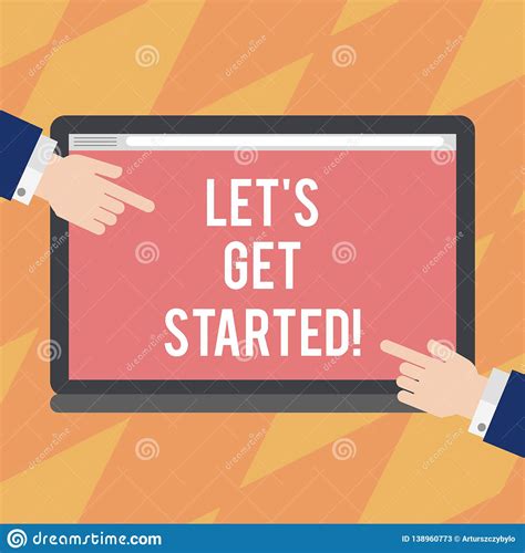 Text Sign Showing Let S Get Started Conceptual Photo Asking