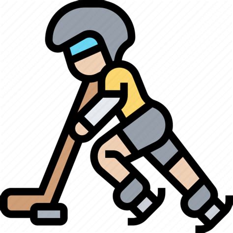 Hockey Ice Sport Athlete Activity Icon Download On Iconfinder