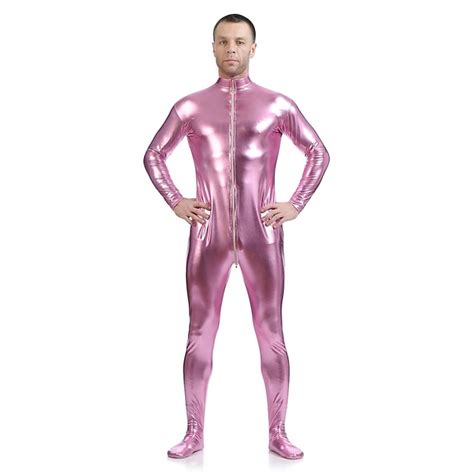 shiny zentai suits skin suit adults spandex latex cosplay costumes sex men s women s solid