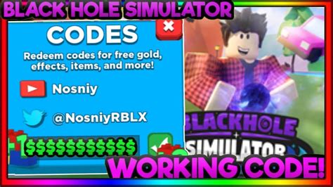 Below are 45 working coupons for all black hole simulator codes from reliable websites that we have updated for users to get maximum savings. *OCTOBER* Working Code In Black Hole Simulator! - YouTube