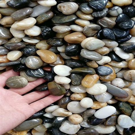Polished Pea Gravel Pebble Stone Tumbled River Rock Landscaping Beach