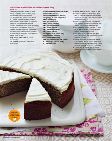 Make syrup while cake is baking. Gluten-Free Treats - Sainsbury's Magazine | Almond cakes, Cake with cream cheese, Cake